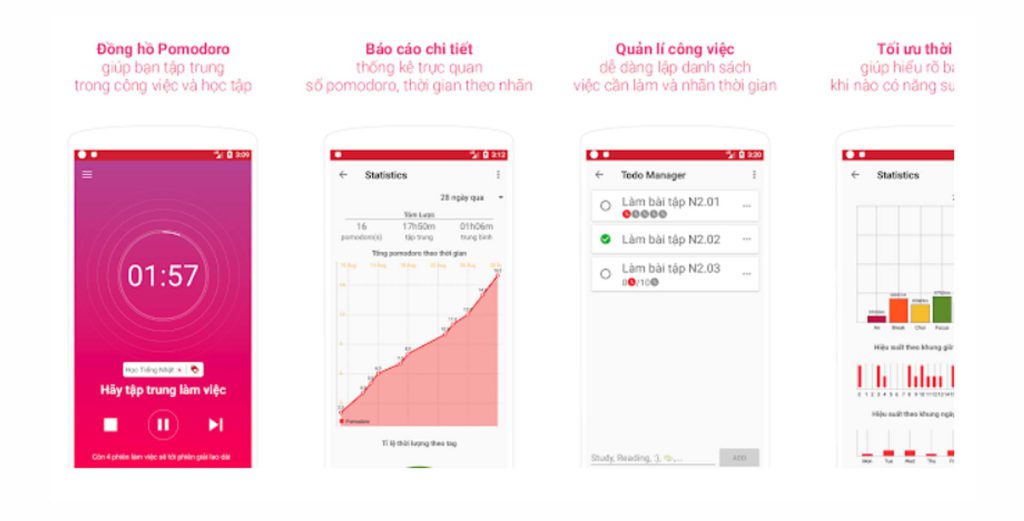 Phương pháp pomodoro - phần mềm app smart timer